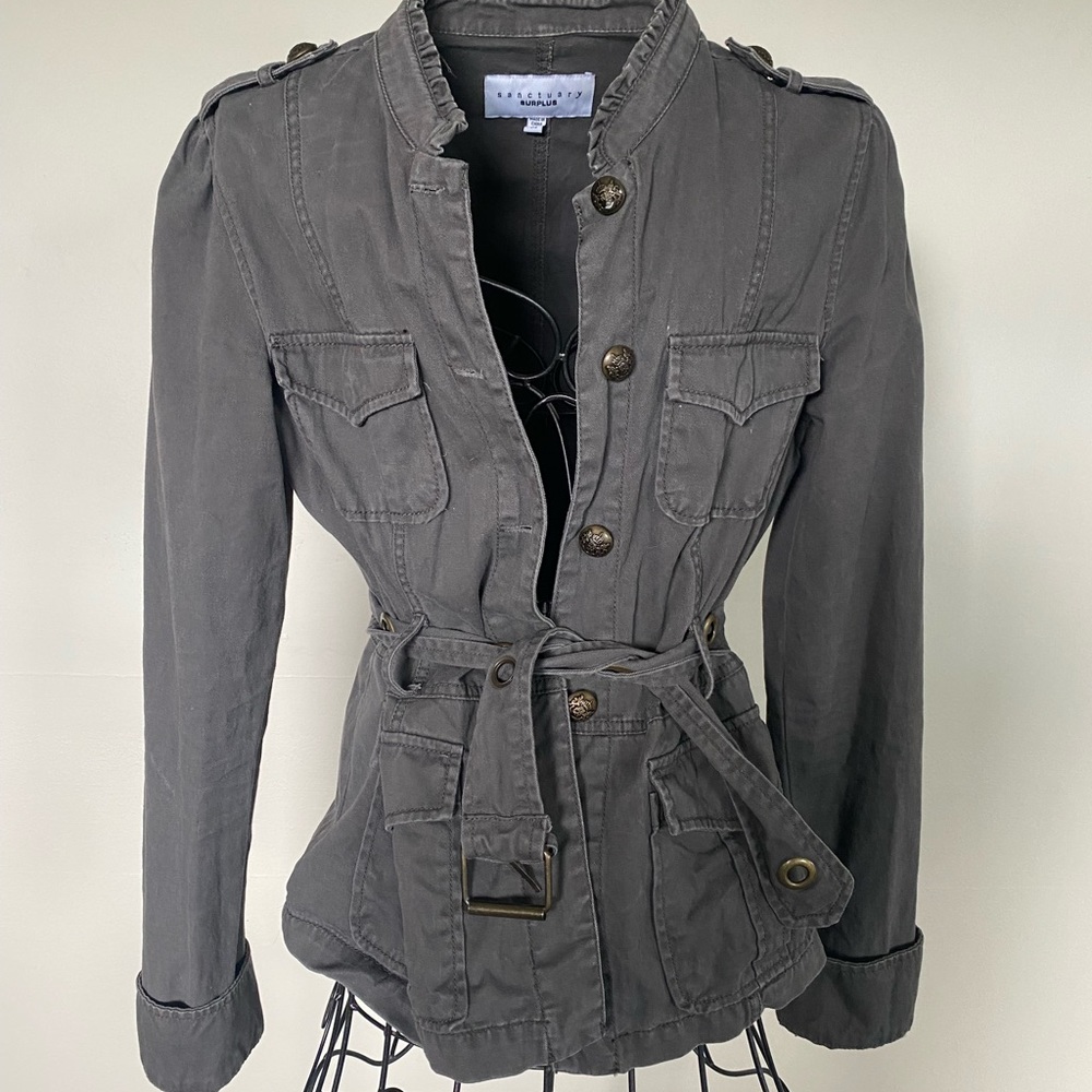 Sanctuary Surplus Gray Lightweight Jacket - image 1